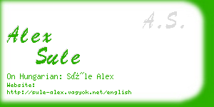 alex sule business card
